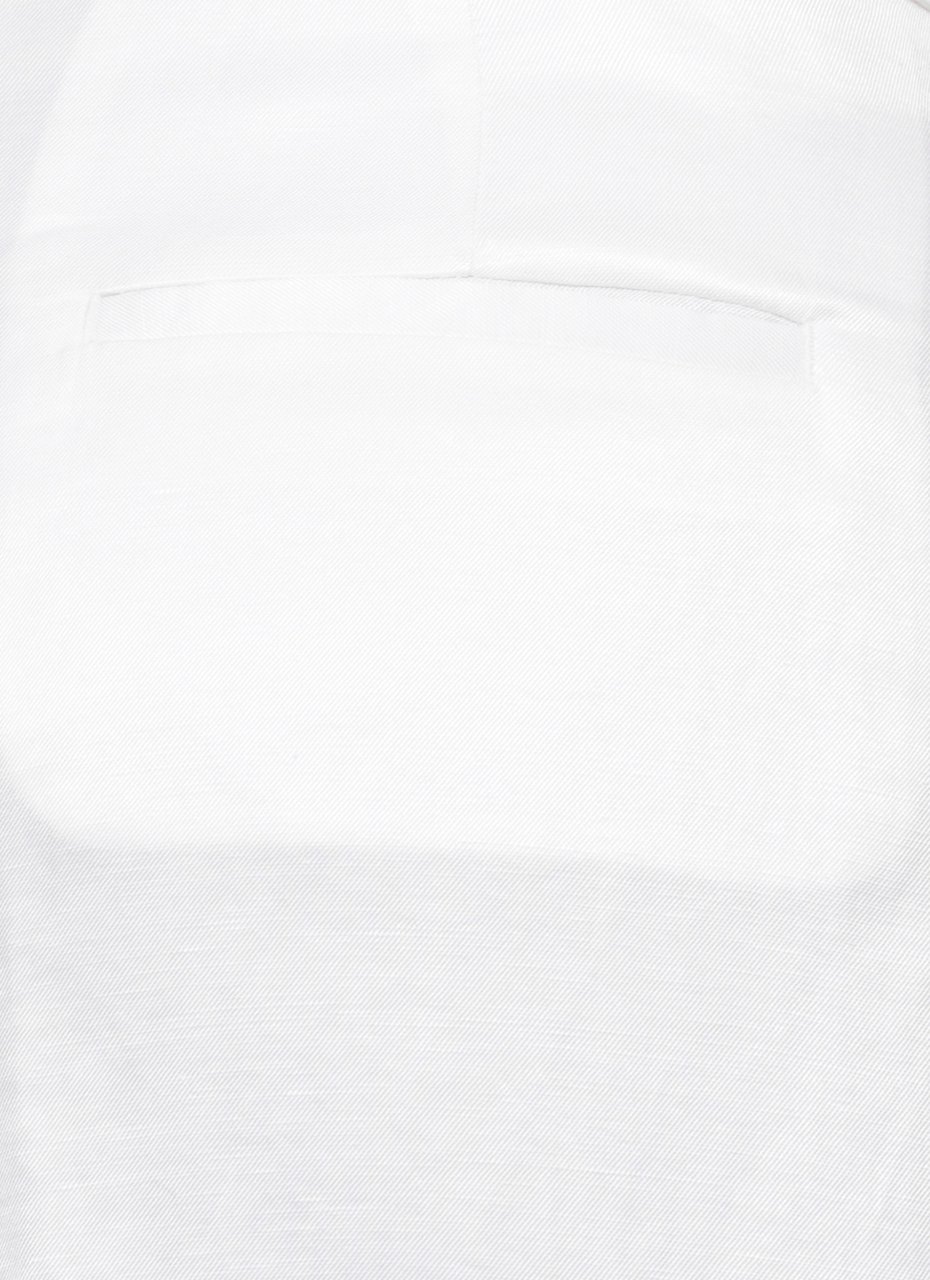 Peserico Ivory Viscose-Linen Wide-Leg Pants Wit