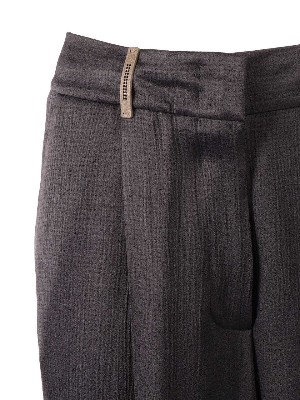 Peserico Woman Trousers Pleated Straight-Leg Pants Zwart