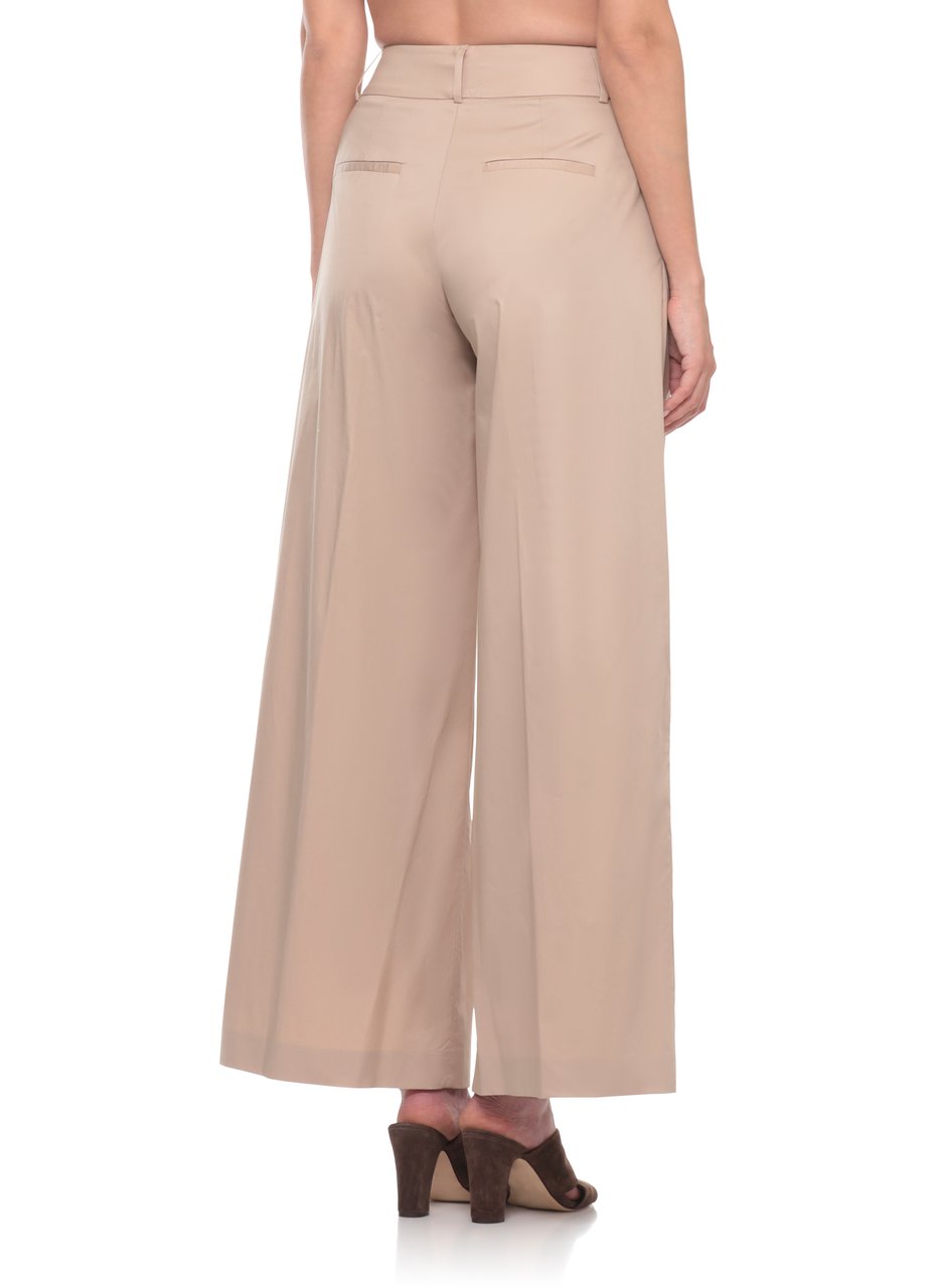Peserico Beige Light Point Cotton Pants Neutraal