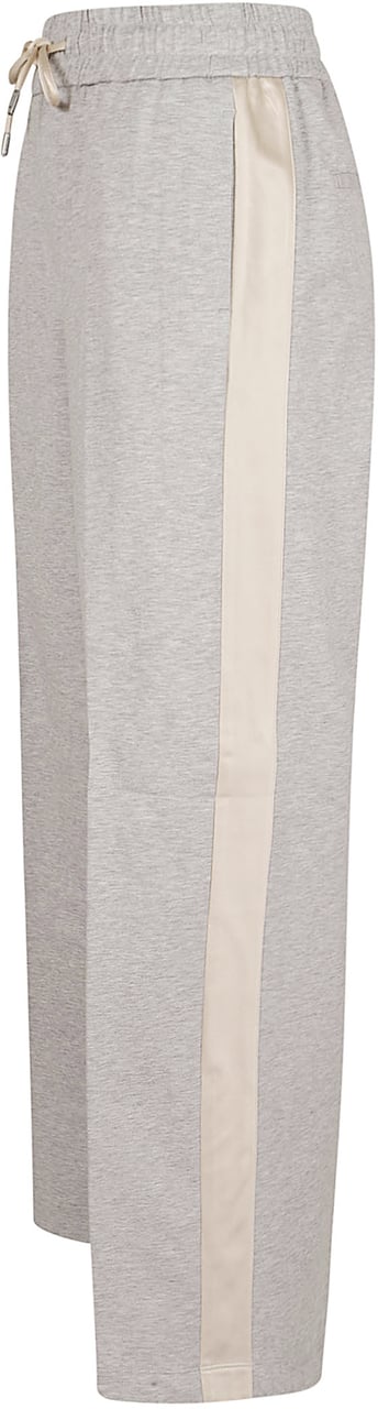 PESERICO PANTALONE FELPA LEGGERA MELANGE IN COTONE Donkergrijs