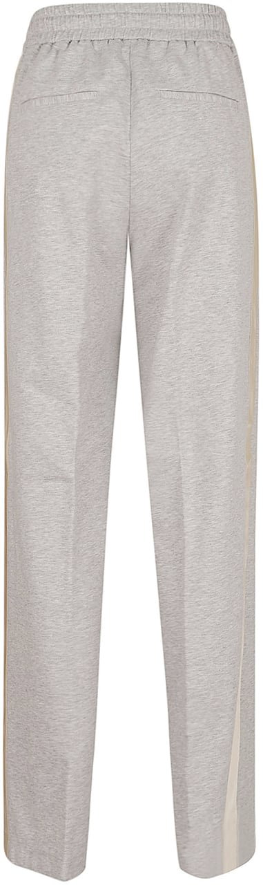 PESERICO PANTALONE FELPA LEGGERA MELANGE IN COTONE Donkergrijs