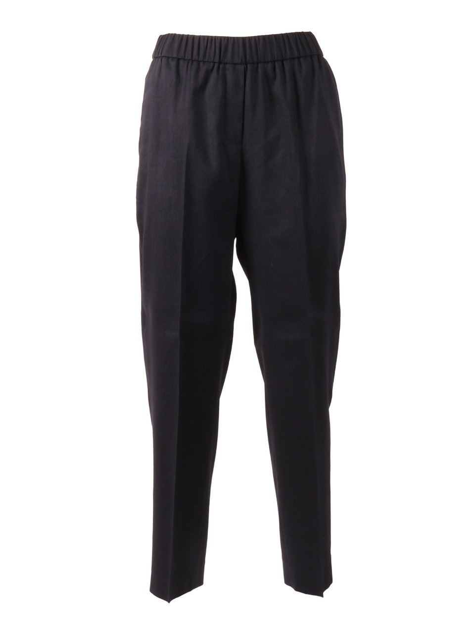 Peserico Woman Trousers Elastic Straight-Leg Pants Zwart