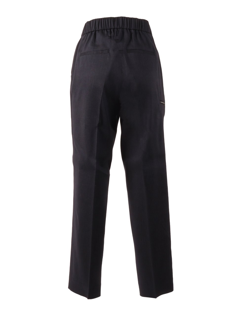Peserico Woman Trousers Elastic Straight-Leg Pants Zwart