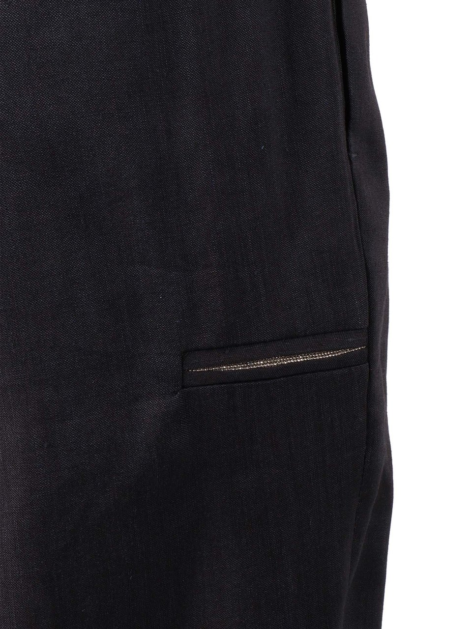 Peserico Woman Trousers Elastic Straight-Leg Pants Zwart