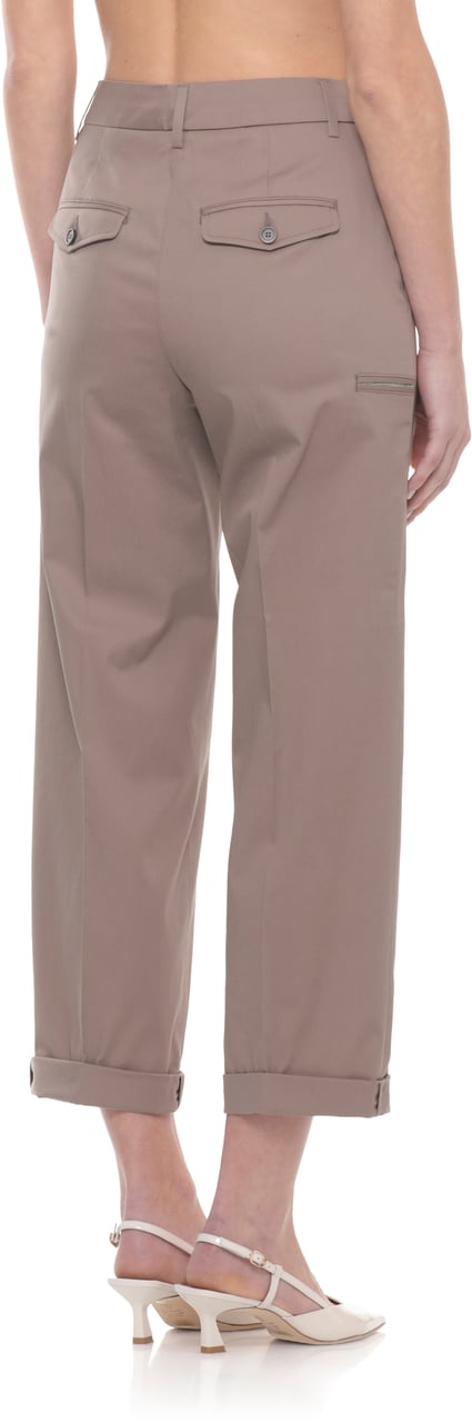 Peserico Trousers Brown Taupe