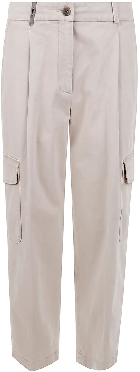 Peserico Trousers Seppia Bruin