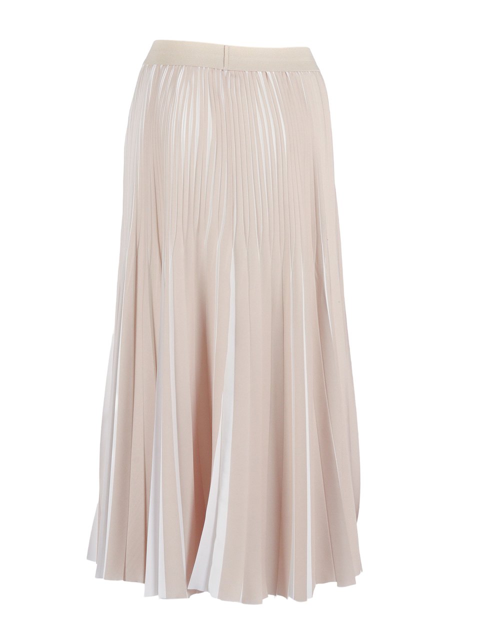 Peserico Pleated Midi Fitted Skirt Grijs