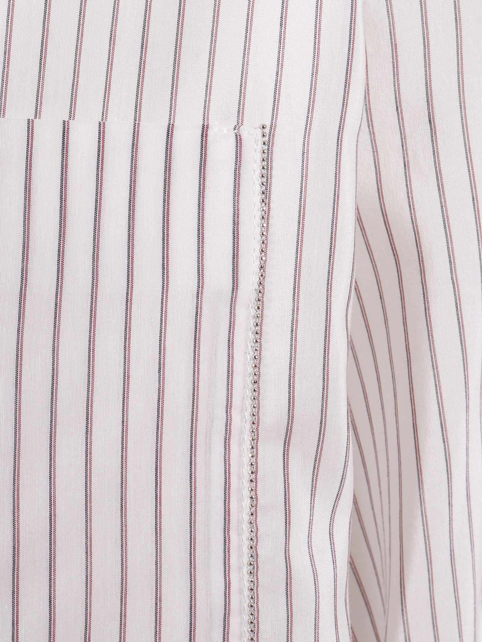 Peserico Blouse Pinstripe Classic Blouse Wit