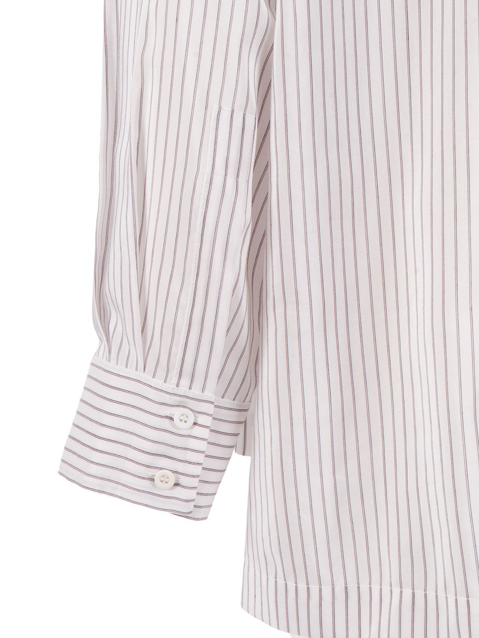 Peserico Blouse Pinstripe Classic Blouse Wit