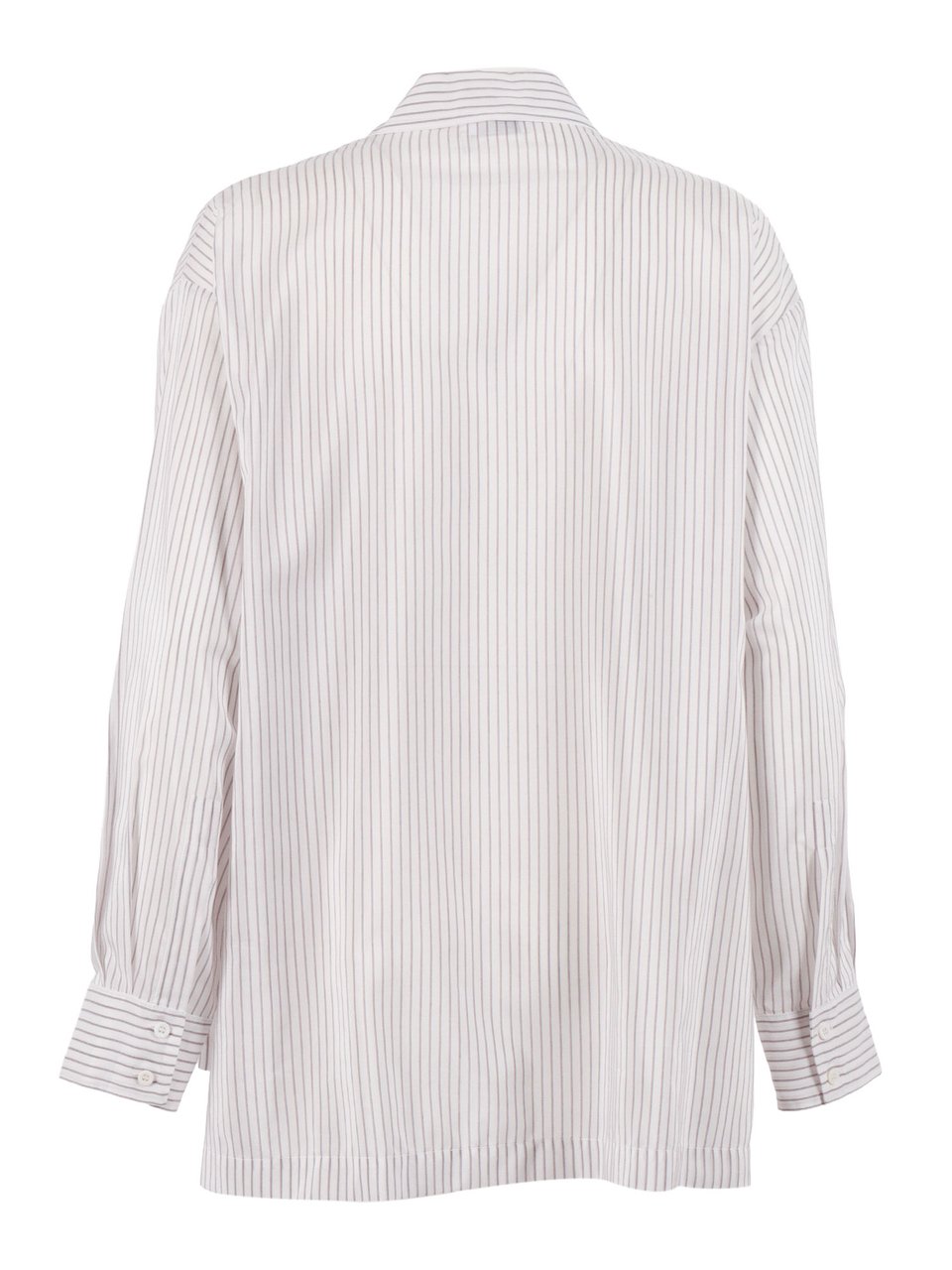 Peserico Blouse Pinstripe Classic Blouse Wit