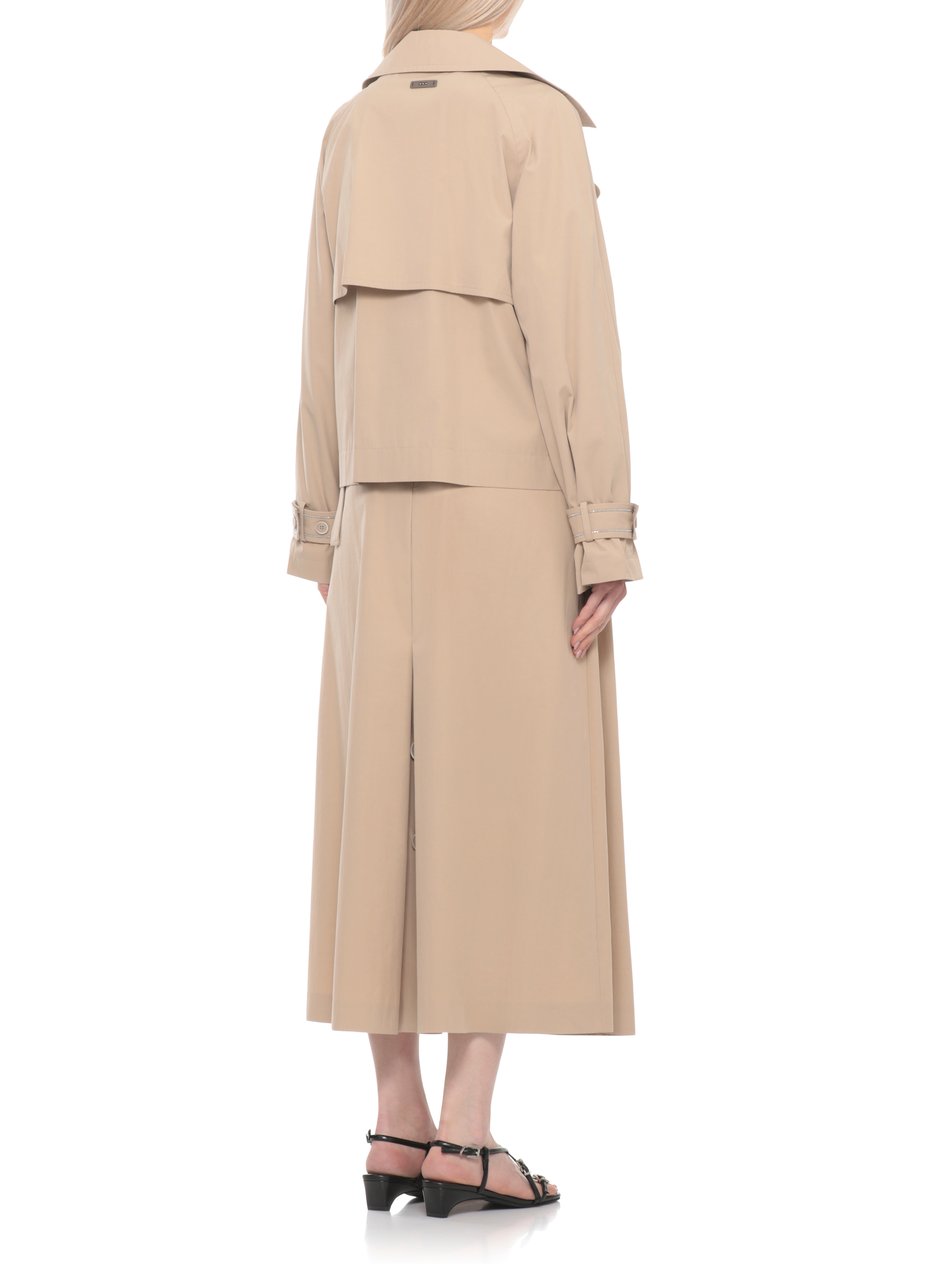 Peserico Brown Double Breasted Trench Coat Roze