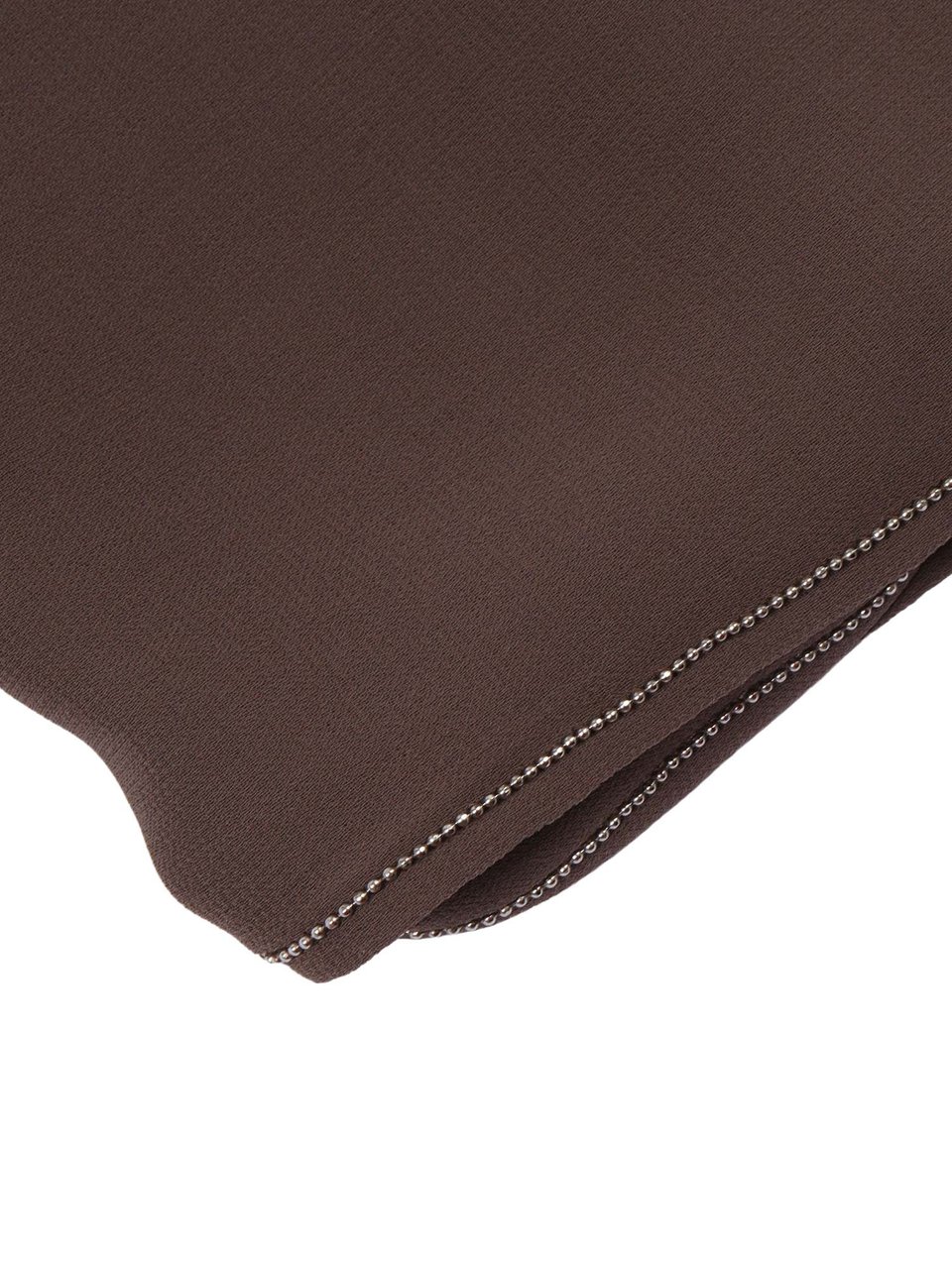 Peserico Dark Brown Woman Scarf Scarf Zwart