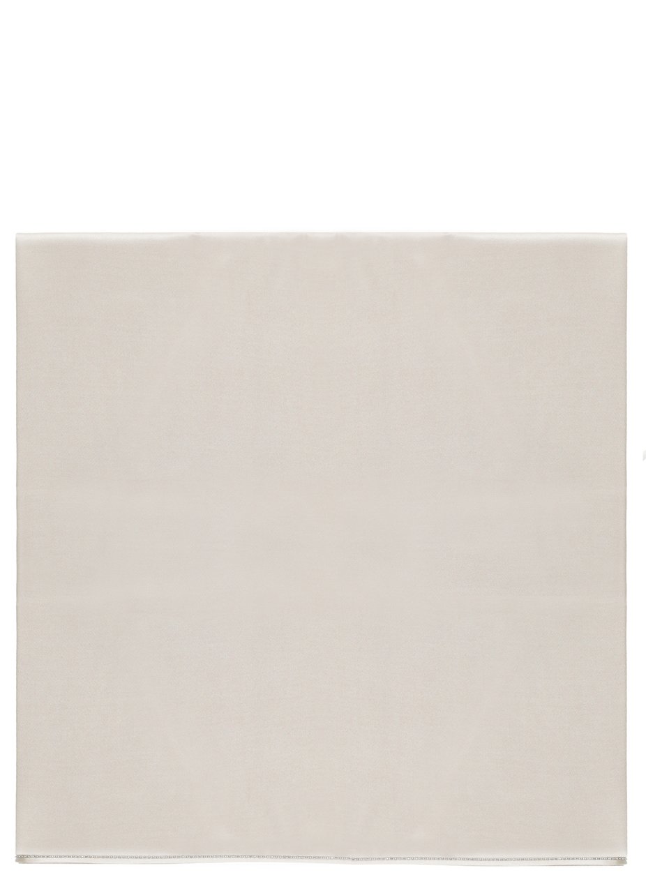 Peserico Rectangular Viscose Scarf With Brightening Light Details Grijs