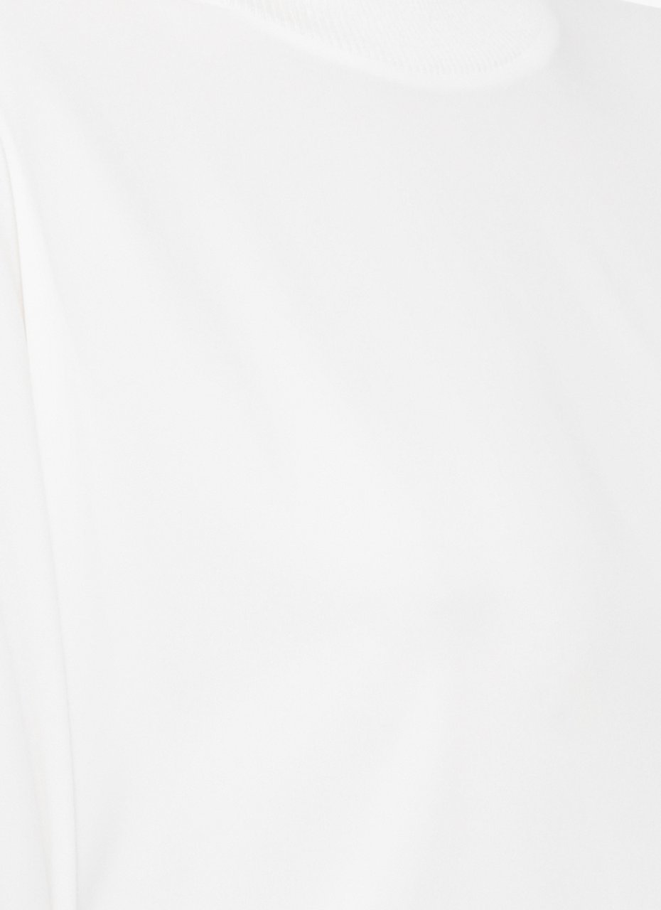 Peserico White Light Point Wool Sweater Wit