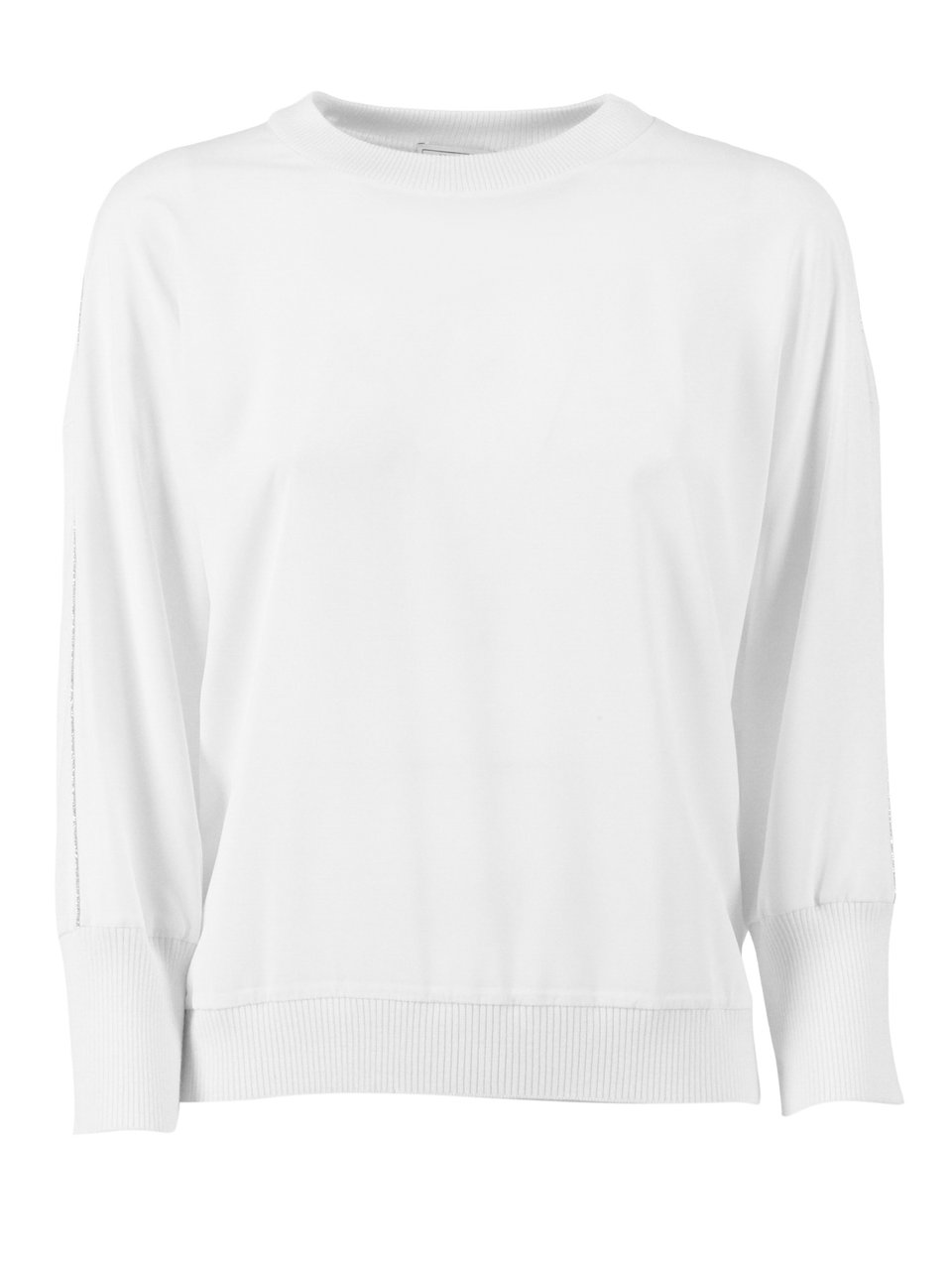 Peserico Metallic Stitch Knitted Sweater Wit