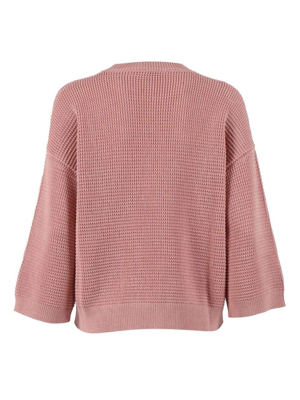 Peserico Textured Boxy Patch Pocket Sweater Roze
