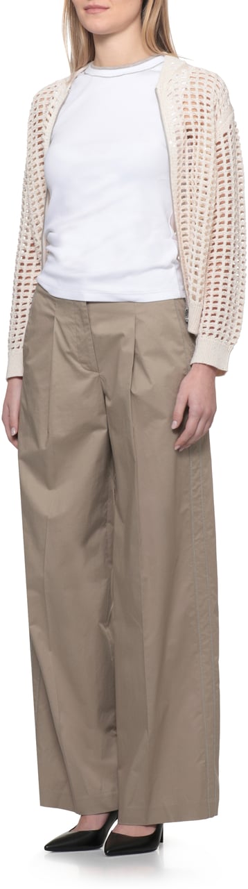 Peserico Sweaters Beige Wit