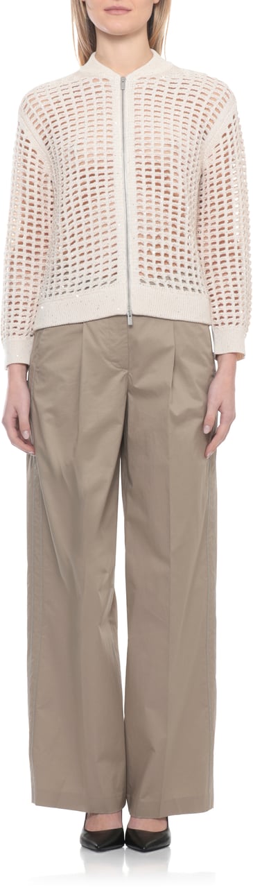 Peserico Sweaters Beige Wit