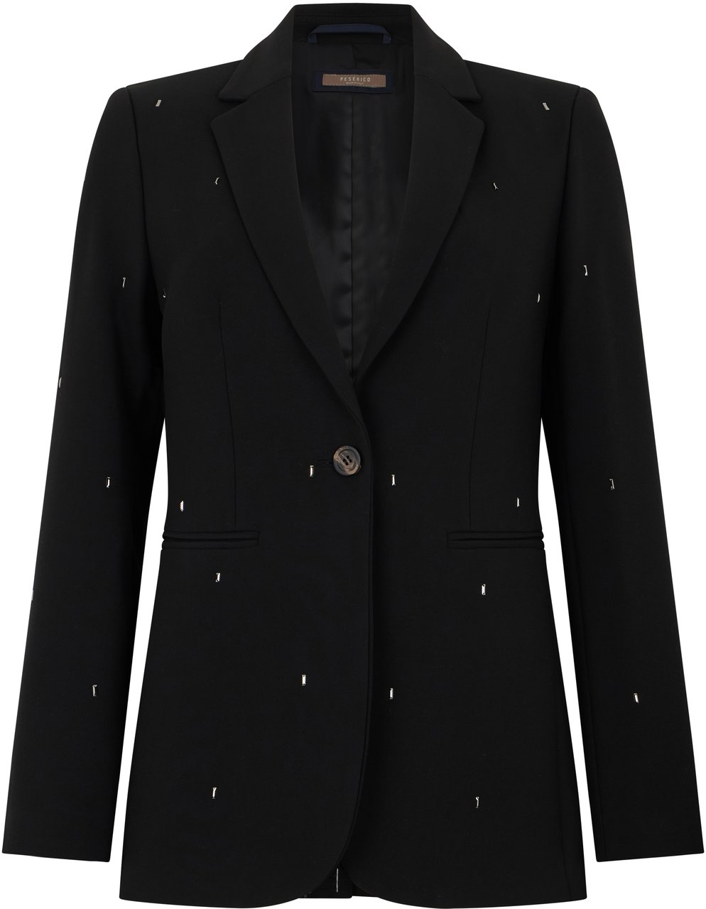 Peserico Classic black blazer with an elegant and versatile design. Zwart