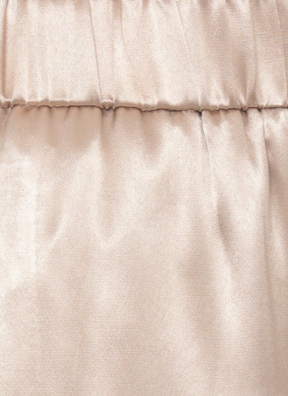 Peserico Gold Aura Viscose Straight-Leg Pants Roze