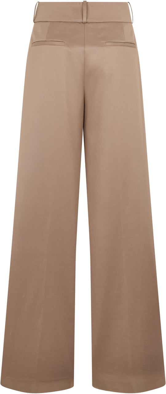 Peserico Loose beige pants with a high waist and elegant design. Beige
