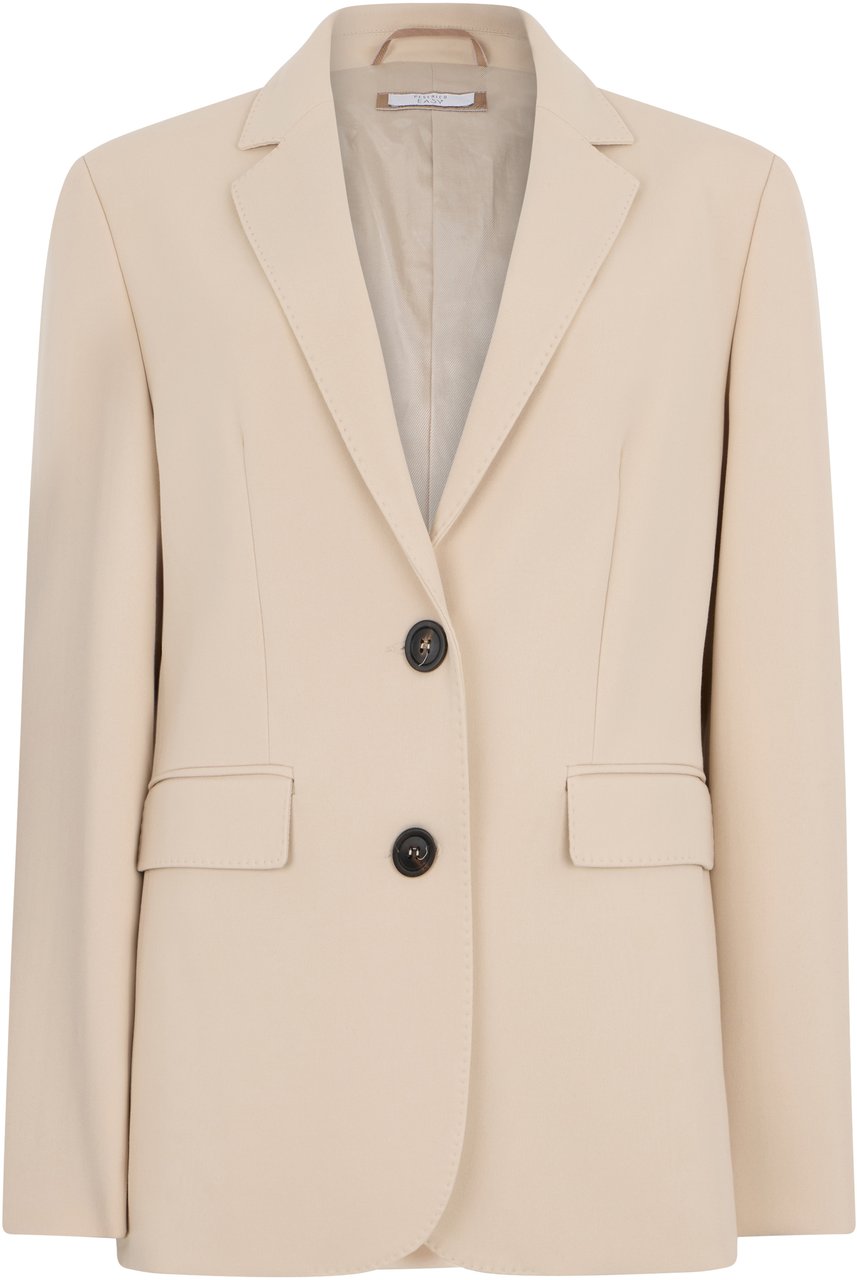 Peserico Elegant beige blazer with a simple and versatile design. Beige