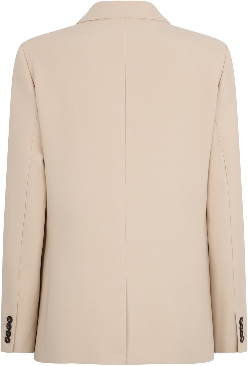 Peserico Elegant beige blazer with a simple and versatile design. Beige