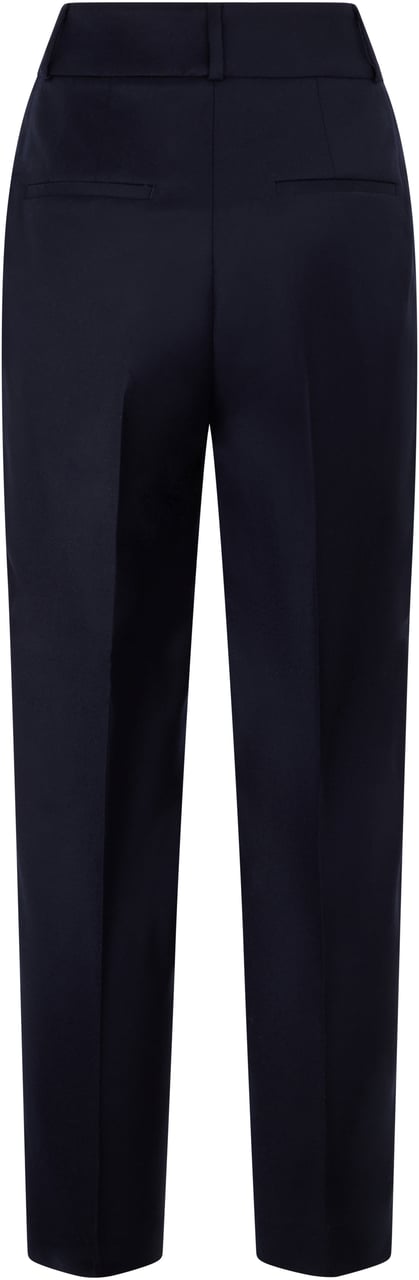 Peserico Dark blue trousers with a minimal and elegant design. Blauw