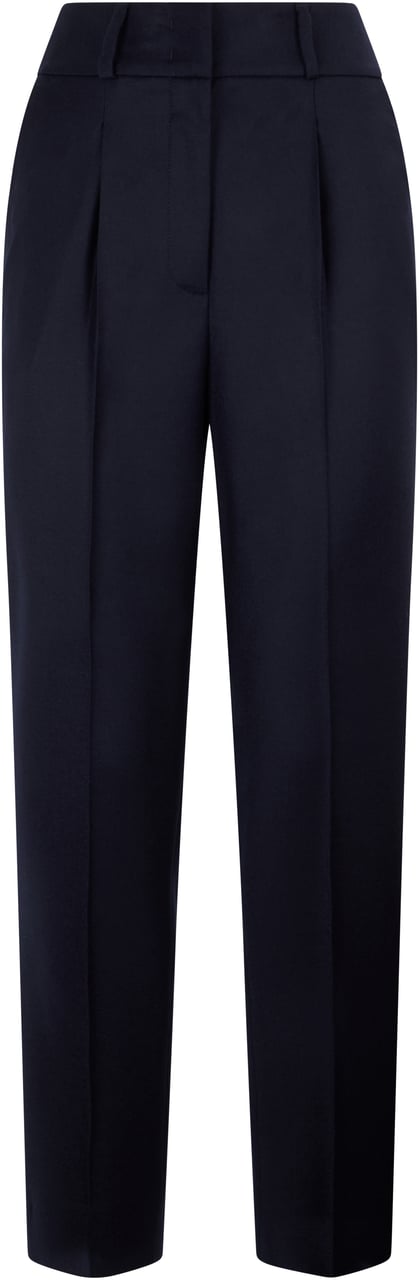 Peserico Dark blue trousers with a minimal and elegant design. Blauw