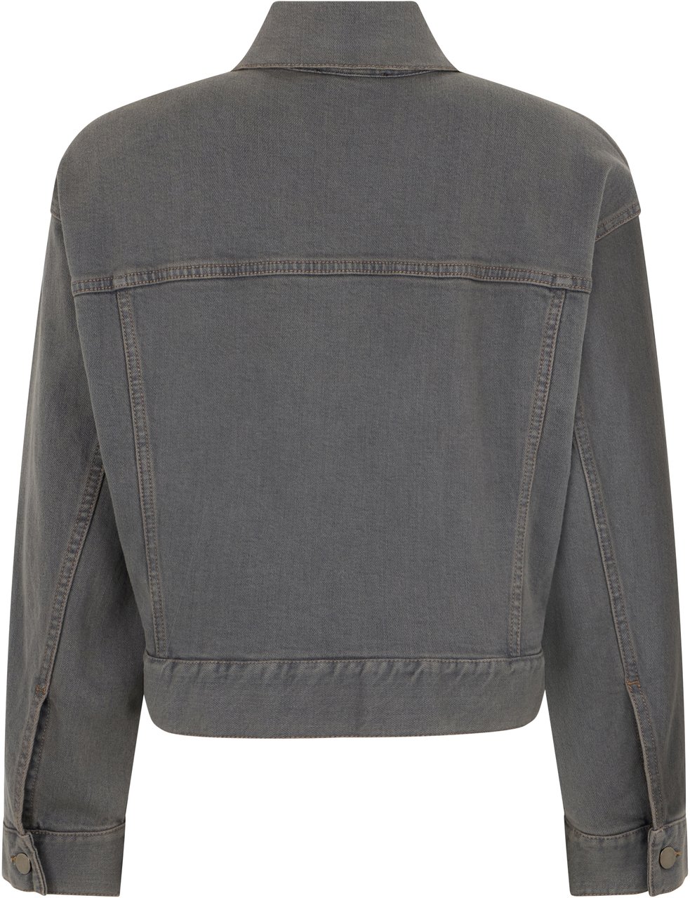 Peserico Denim jacket in dark gray with a casual and versatile design. Grijs