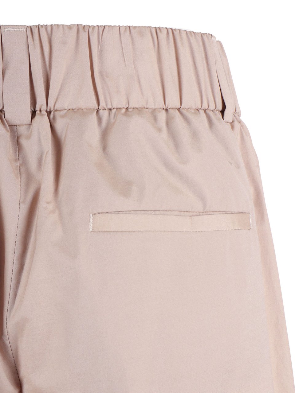Peserico Cropped Wide-Leg Trousers with Elasticated Waistband Roze