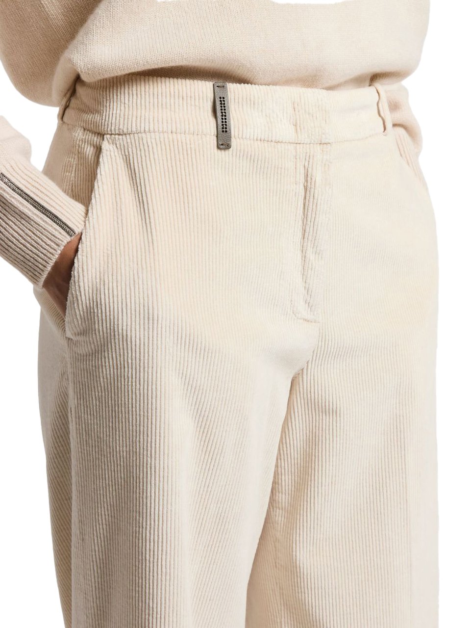 Peserico Peserico Pantaloni Bianco Wit