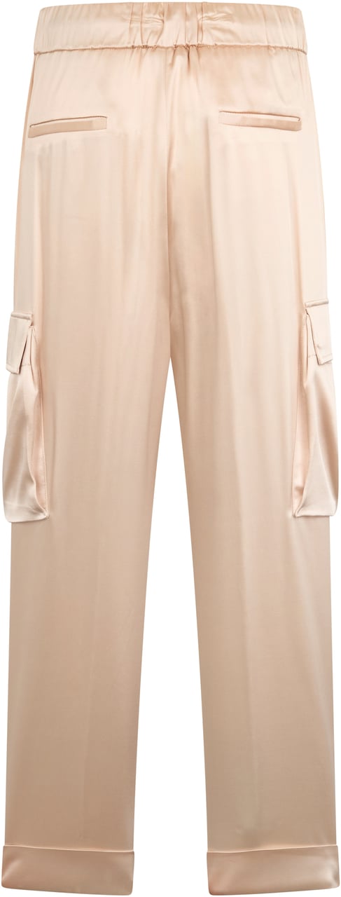 Peserico Beige cargo pants with spacious side pockets. Beige