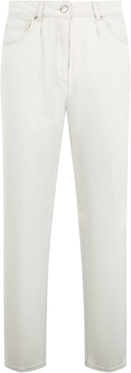 Peserico White jeans with a casual and versatile design. Wit