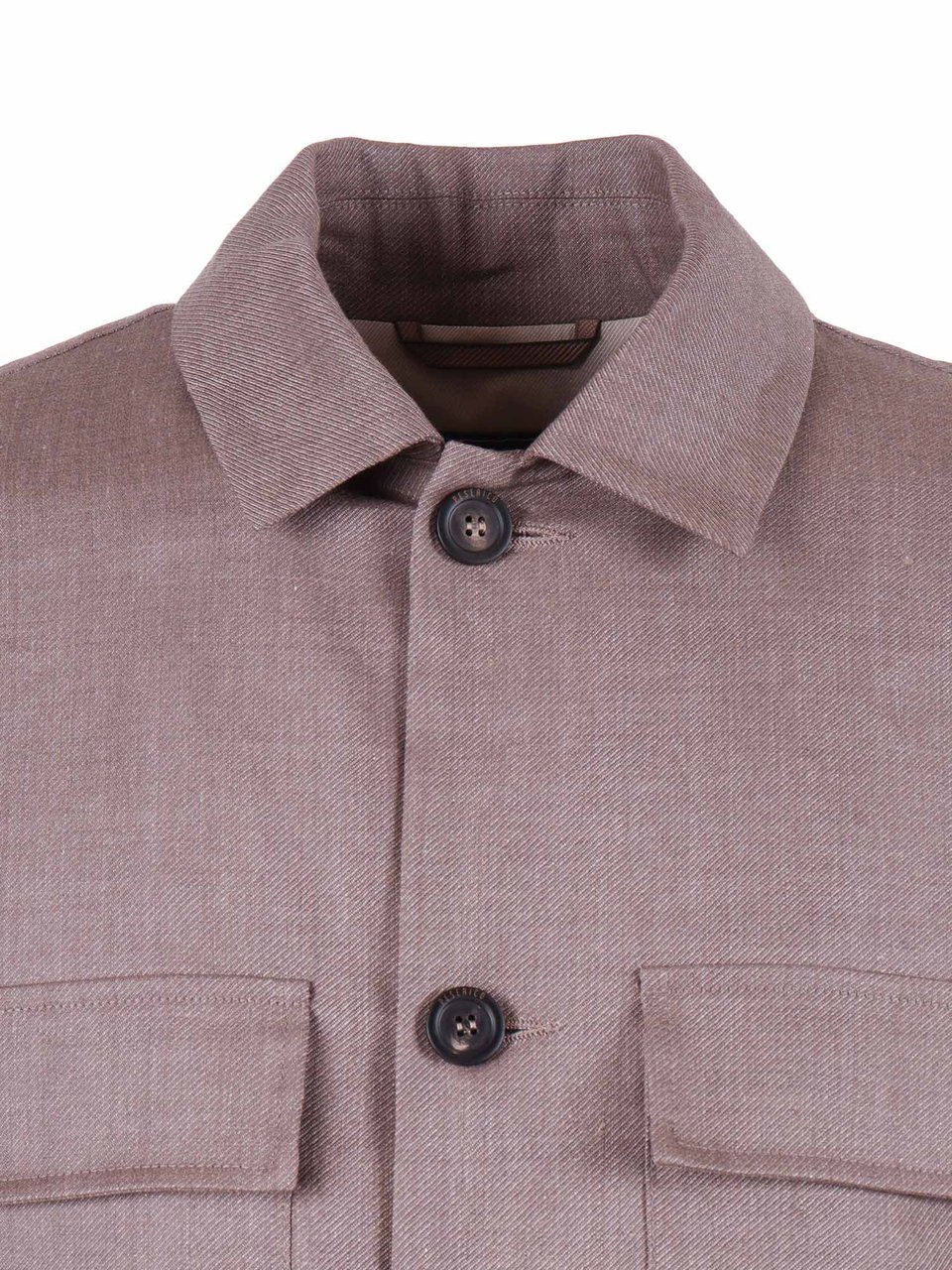 Peserico Structured Classic Collar Casual Jacket Grijs