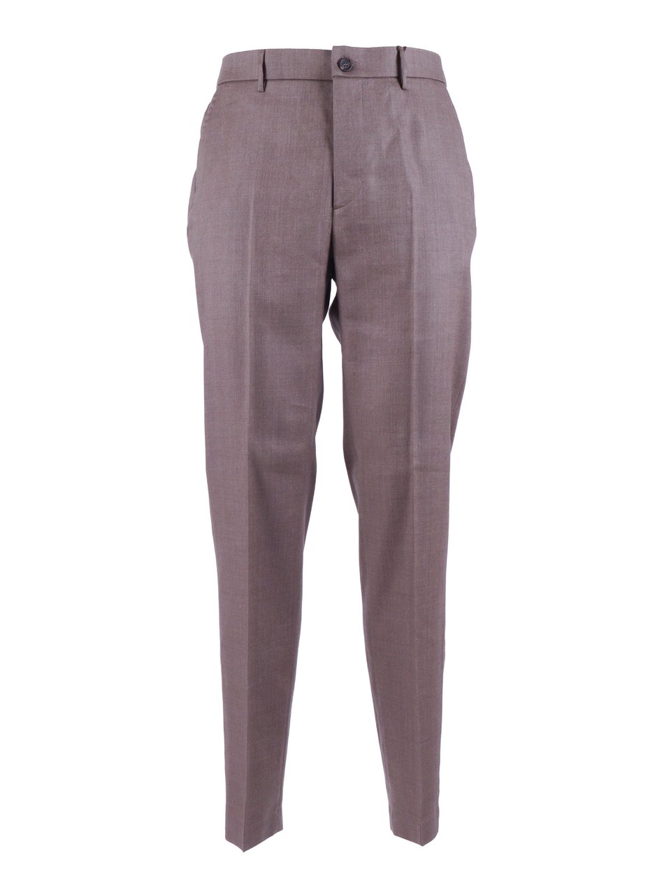 Peserico Tailored Tapered Classic Straight-Leg Pants Grijs