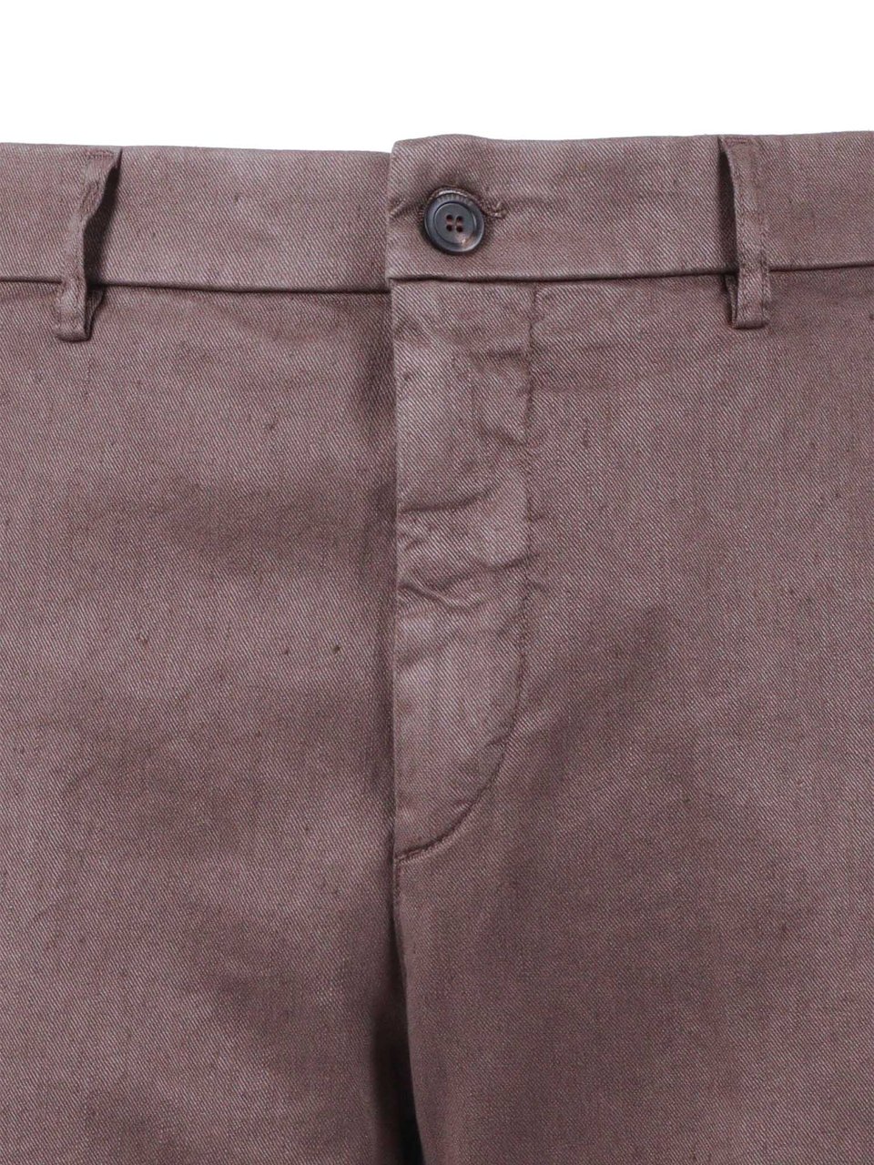 Peserico Tailored Brown Textured Straight-Leg Pants Grijs