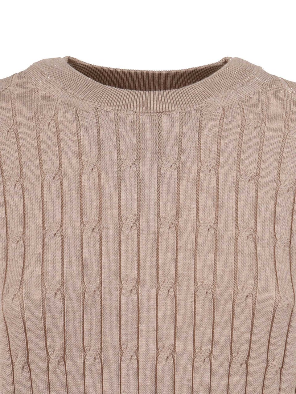 Peserico Textured Cable Knit Sweater Roze