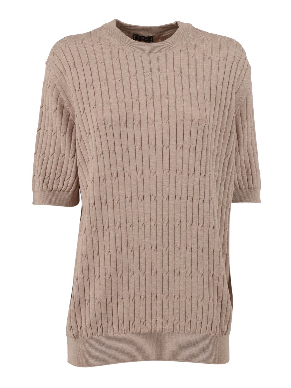 Peserico Textured Cable Knit Sweater Roze