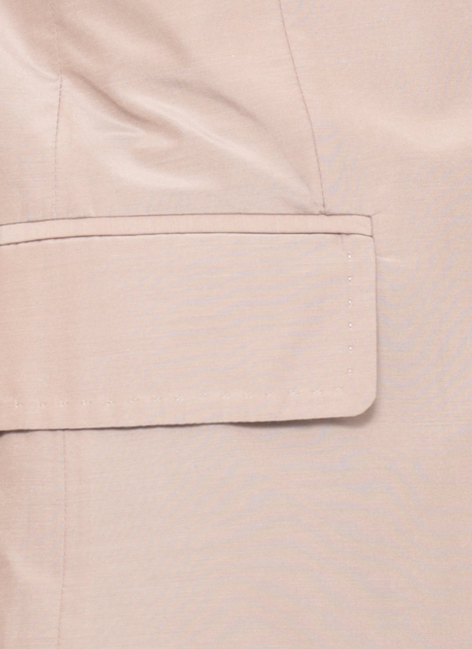 Peserico Beige Wool Single Breasted Blazer Neutraal