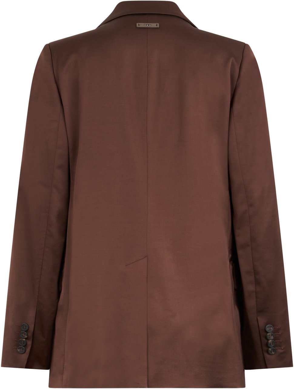 Peserico Elegant brown blazer with a classic cut. Bruin