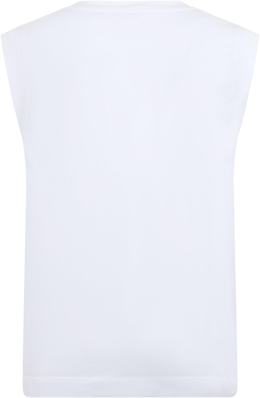 Peserico Light white tank top, breathable and versatile. Wit