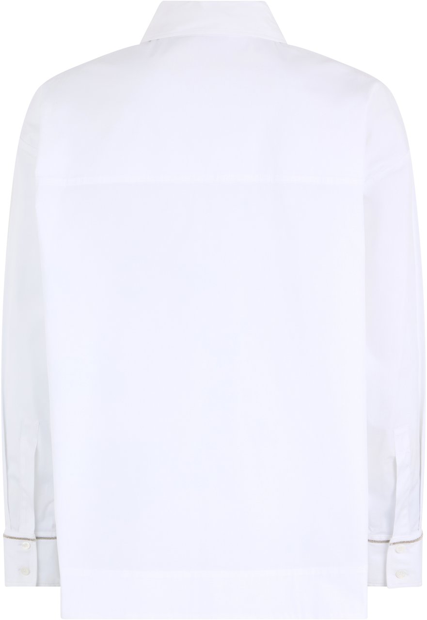 Peserico Light white shirt with long sleeves. Wit