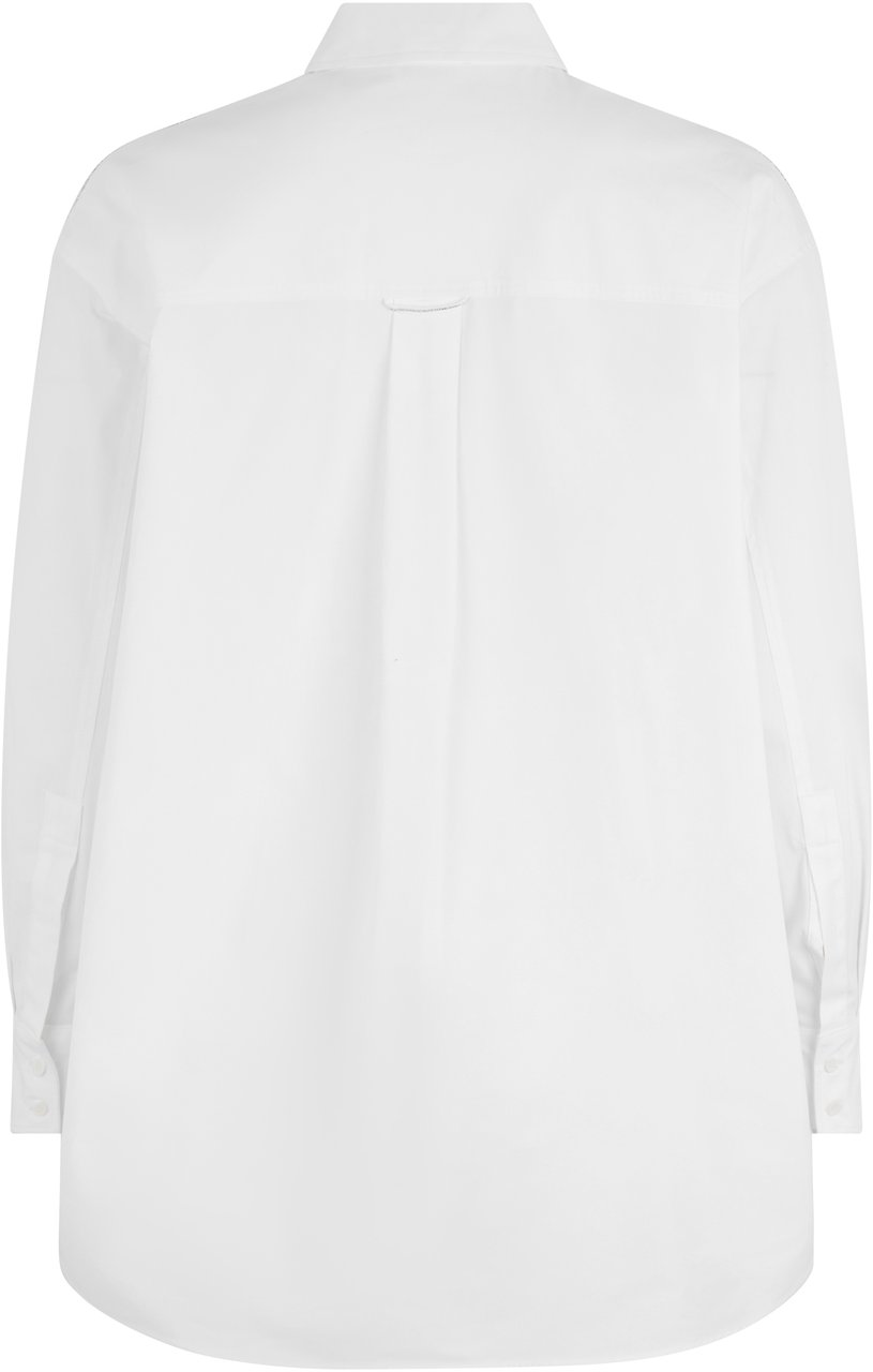 Peserico Light white shirt with classic collar Wit