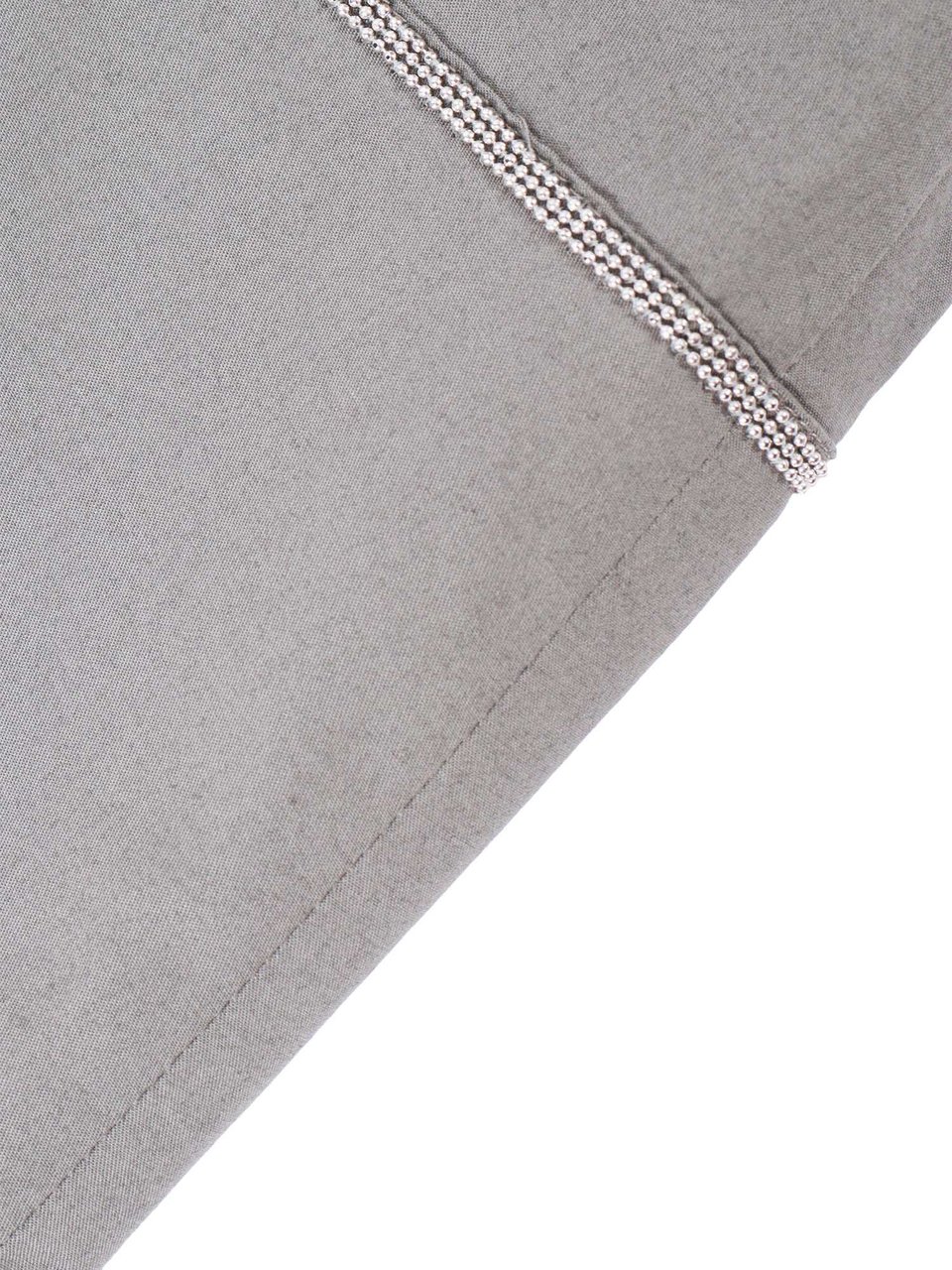 Peserico Grey Sleeveless Decorative Hem Tank Top Grijs