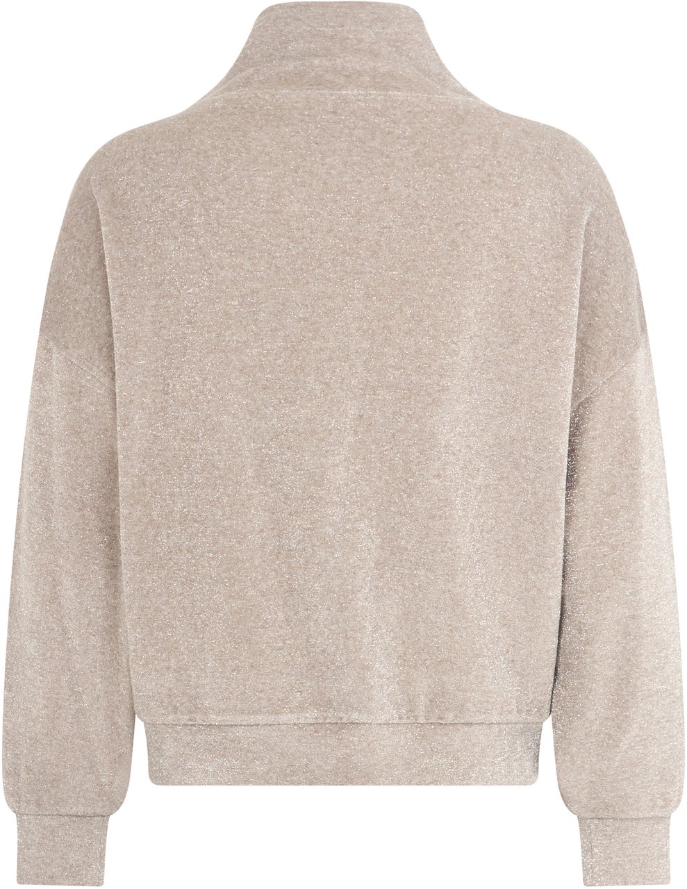 Peserico Beige oversized sweatshirt with zip that offers comfort and style. Beige