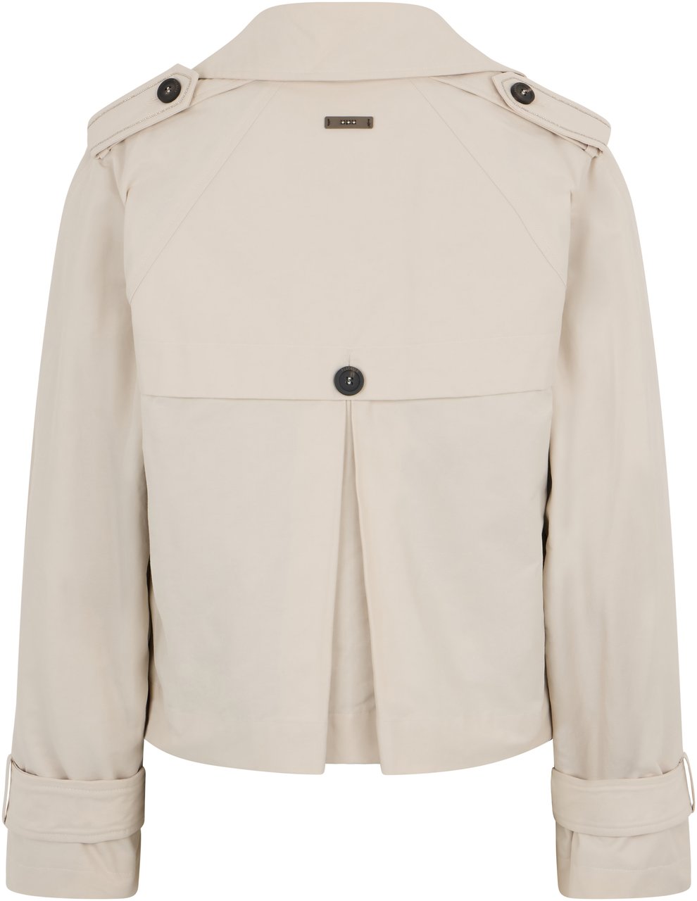 Peserico Beige double-breasted jacket in trench style with minimal and elegant design. Beige