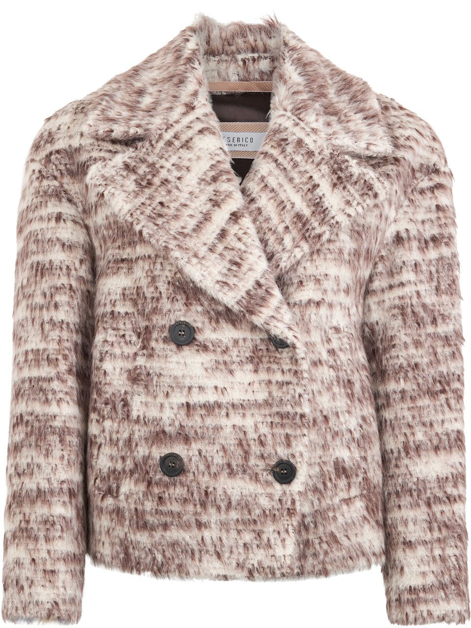 Peserico Jacket with double-breasted buttons in an elegant and refined design. Bruin