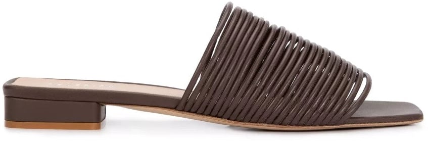 Peserico Ciabatte in Pelle Marrone Bruin