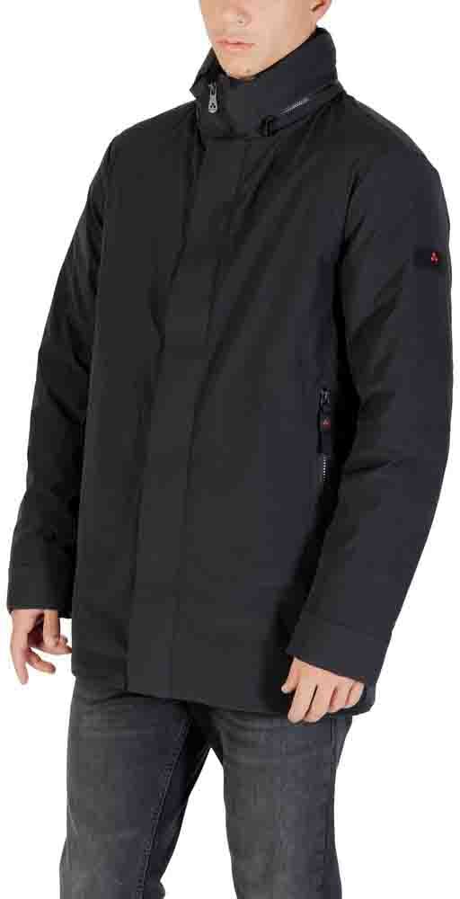 Peuterey Black Polyester Parka Zwart
